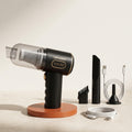 Portable handheld car vacuum cleaner with cleaning attachments