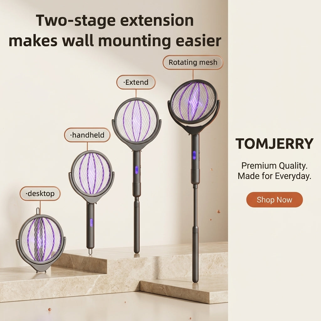 Telescopic Electric Mosquito Swatter | Insect Killer