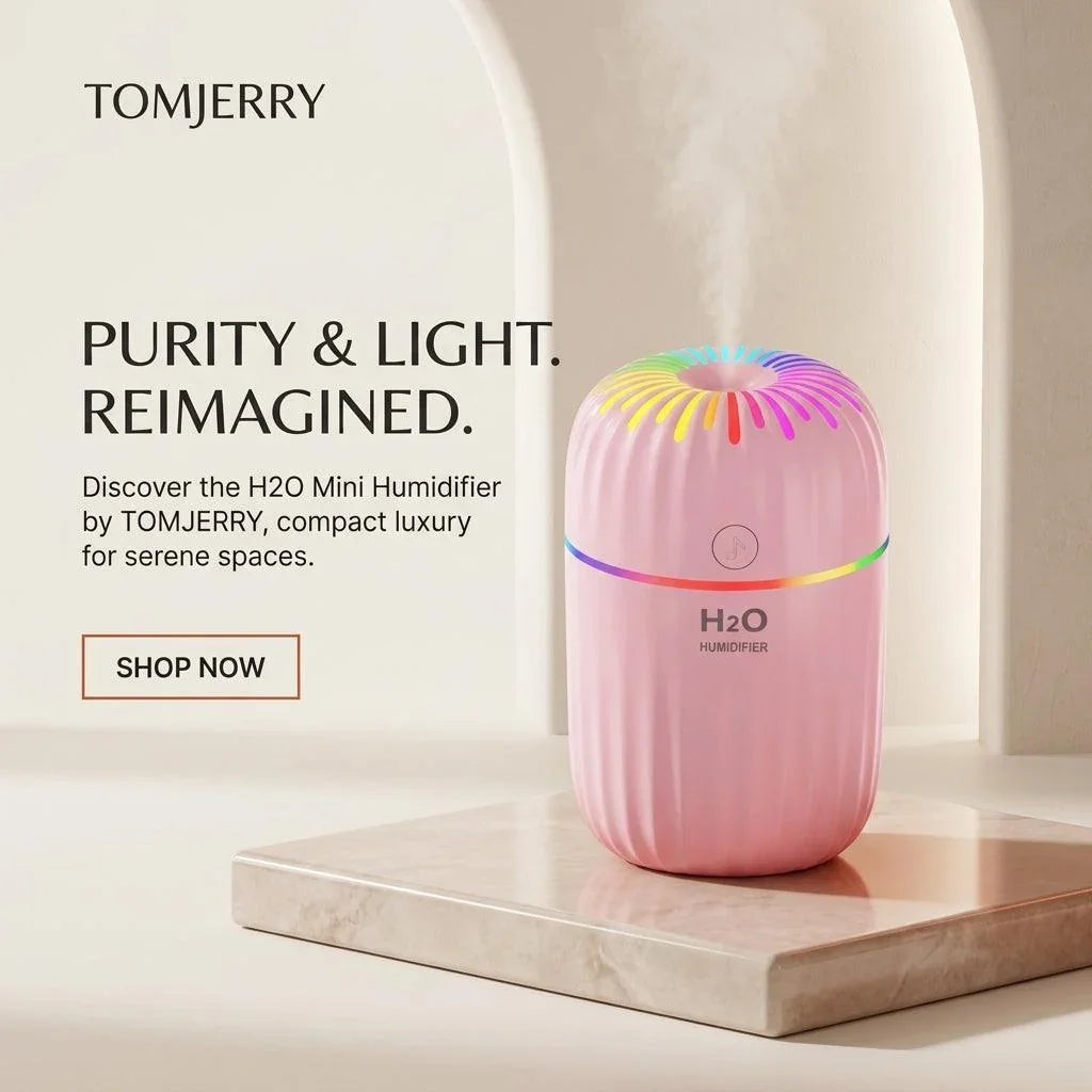 Portable Mini Cool Mist Diffuser with LED Light
