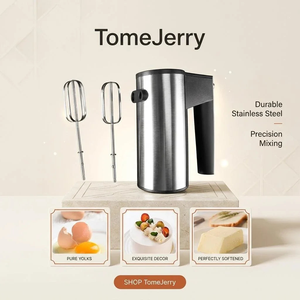 450W Electric Hand Mixer with 5 Speeds
