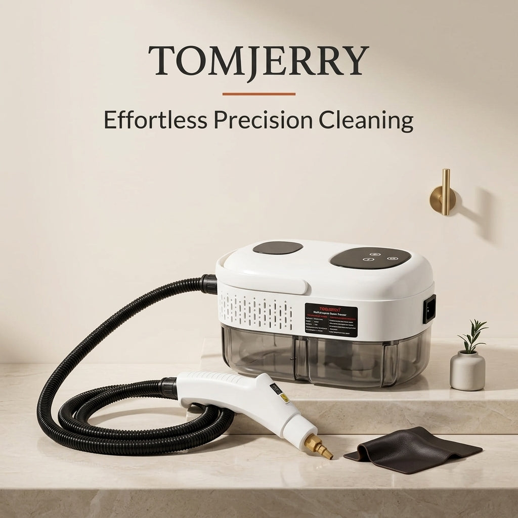 Portable 1200ml steam cleaner with multiple cleaning accessories